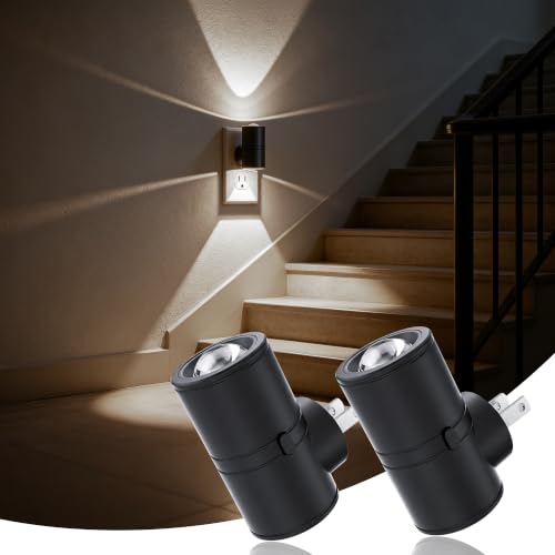 Image of JandCase Night Lights Plug into Wall, Rotating LED Night Light, Cool White