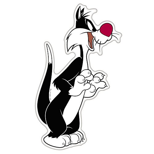 Image of Fan Emblems Sylvester The Cat Car Decal - Automotive Domed Classic Looney Tunes Character