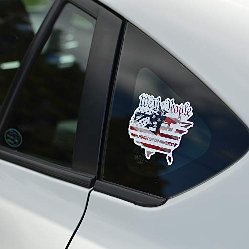 Byzee We The People American Flag Decal | 2Nd Amendment Ar-15 Gun Rights Vinyl Decal For Vehicle Or Laptop #TOP3
