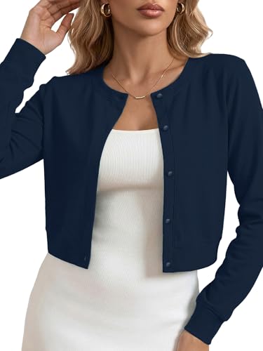 Image of Heymoments Women's Casual Shrugs Lightweight Open Front Cropped Cardigan for Dresses