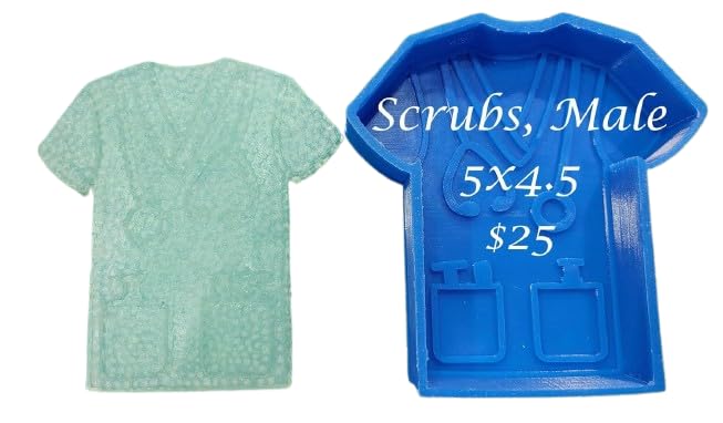 Generic Scrubs - Male - Silicone freshie Mold -