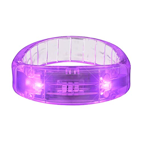 FlashingBlinkyLights Purple LED Fashion Light Up Bracelets