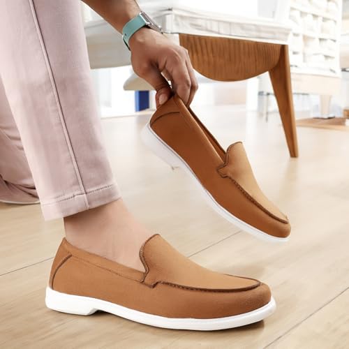 Image of BXXY Men's Suede Material Casual Loafer and Moccasion Outdoor Shoes