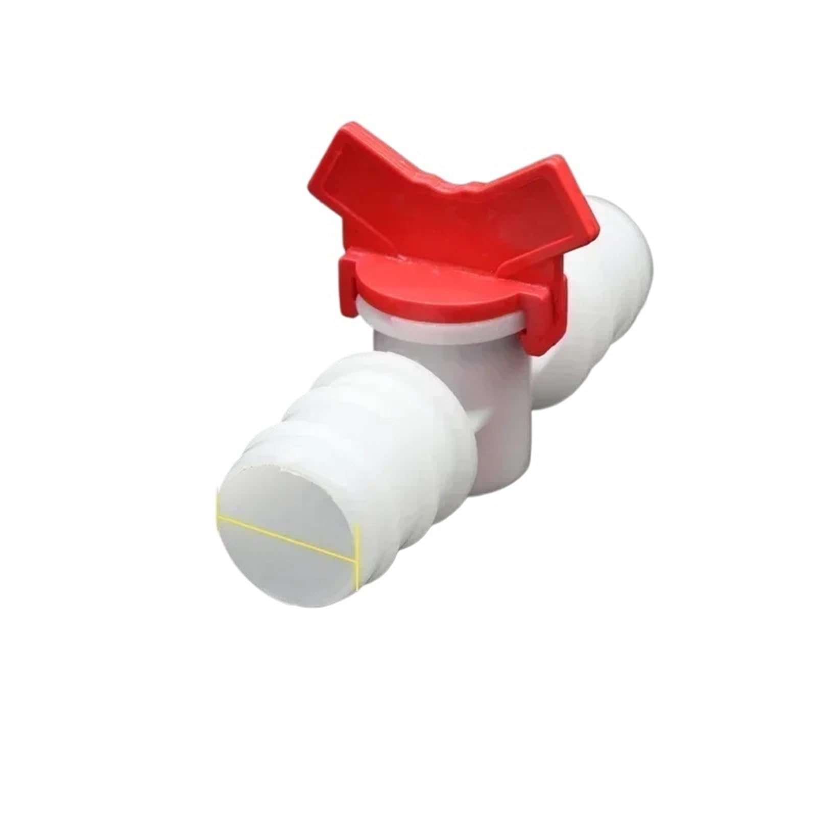 1/2Pcs 4 6 8 10 12 16 20 25mm Hose Barb Two Way Plastic Ball Valve Aquarium Garden Micro Irrigation Connector Connect Two Pipes(10-8mm 2pcs)