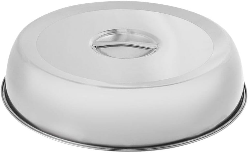Stainless Steel round Food Dome Cover with Handle, Steam Retention