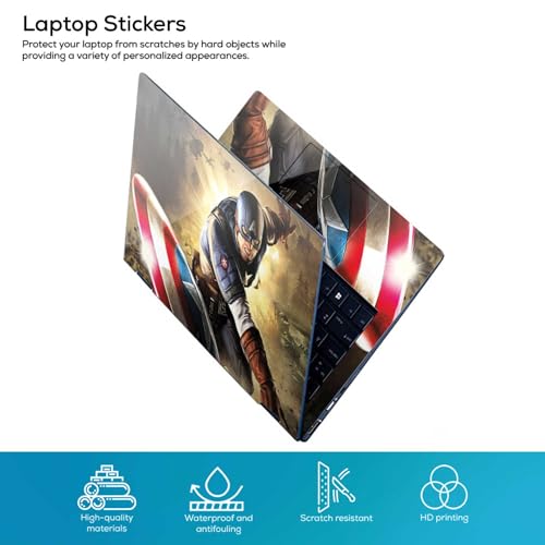 Image of Full Body Laptop Skin /Sticker /Cover Bubble-Free| Laminated| Removable| HD Quality Sticker for Laptops Upto 15.6 Inches Compatible with Hp /Dell /Acer /Lenovo /Asus etc.(DSGN-423)