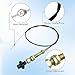 JOLINO VCGTX06 6FT Throttle Cable with 2 Throttle Cable Ends，Heavy Duty Locking Hand Throttle Control Cable with Vernier Adjustable Mechanism for Industrial Commercial PTO Dump Control Cable