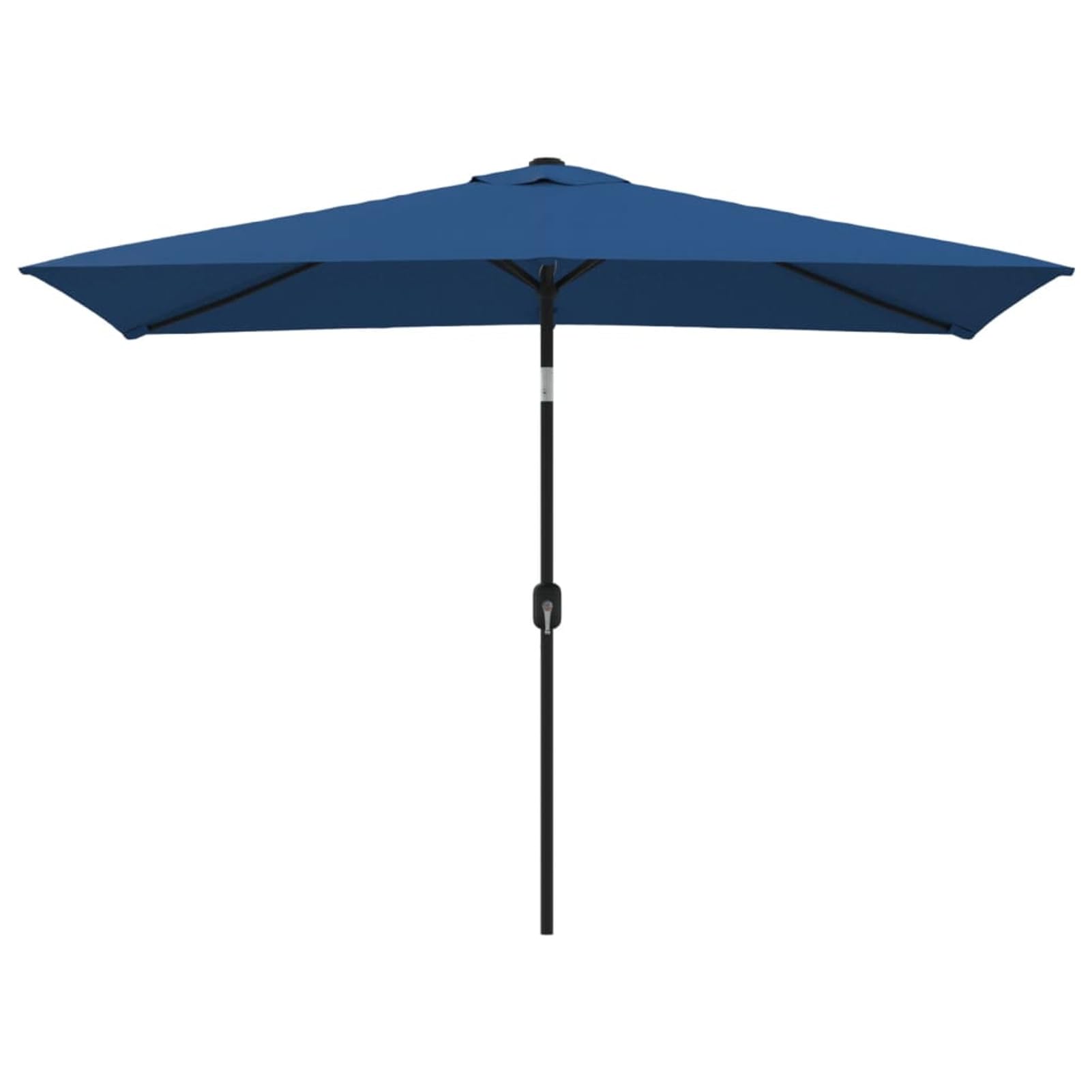 Homgoday Sombrilla de exterior con poste de metal, 300 x 200 cm, azul, para decoración, sombrilla de jardín, sombrillas de exterior, sombrilla de playa, sombrilla de terraza antiviento