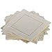 Ecru Linen Hemstitched Cocktail Napkins- 1 Dozen 6" X 6"- Ladder Hem Stitch Cloth Napkin Coasters