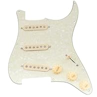 Good choice to upgrade Squier Strat SSS or other similar style import guitar, also fits most American/Mexico modern standard Strat SSS style electric guitar, take your tone to the next level Features Staggered Alnico 5 magnet pole pieces single coil ...