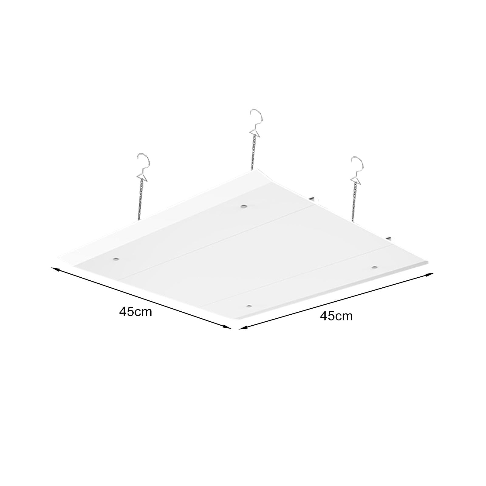 Baoblaze Deflettore Condizionatore D'Aria Deviatore di Flusso per Parabrezza Deflettore Bocchetta a Soffitto Parabrezza Condizionatore Aria Condizionata Centra, 45x45 cm