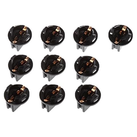 LOHONER 10Pcs T10 Car Light Socket Twist Lock Wedge Instrument Panel Light Bulb Base Cover