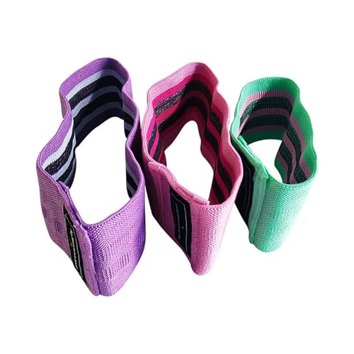 Image of Resistance Bands, Exercise Workout Bands for Women and Men, 3 Set of Stretch Bands for Booty Legs, Pilates Flexbands