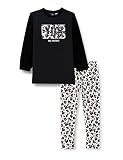  Chicco Leggins (818) Conjunto de 2 Piezas Compuesto por Sudadera + Leggings para niña, Negra, 7 años (Pack de 2) para Niñas