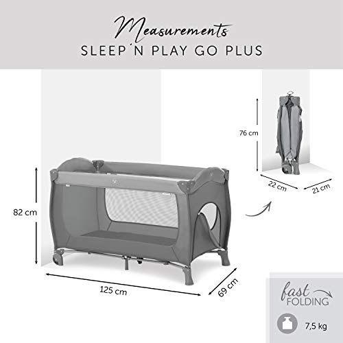 Hauck Baby Reisebett Sleep N Play Go Plus 120 x 60 cm