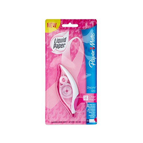 Liquid Paper Paper Mate DryLine Grip Correction Tape, White Ribbon, 1 Count