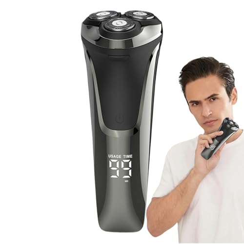 Shavers Électriques Masculins Pour Le Visage - Rasoir Électrique,Outil De Rotation Rotatif À Tête Flottante 4D, Rasoir Électrique Pour Le Visage Des Hommes | Tondeuse Rechargeable À Sec Humide Étanche
