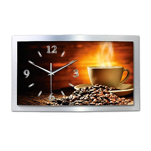 Kreative Feder 3D Designer-Wanduhr Kaffeegenuss in modernem...