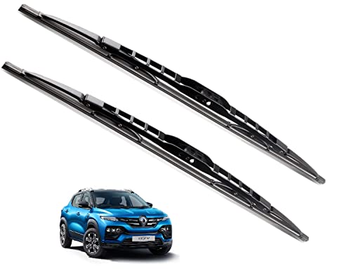 Image of Euro Care Metal Type Wiper Blade Compatibility with Renault Kiger Windshield Car Wiper Blade Size D-20,P-16