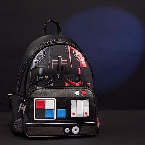 Loungefly Disney – Star Wars Tie Fighter – Mochila – Exclusivo da Amazon – Couro Vegano Premium – Id