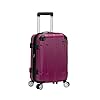 Rockland London Hardside Expandable Luggage with Spinner Wheels, Pink, Carry-On 20-Inch