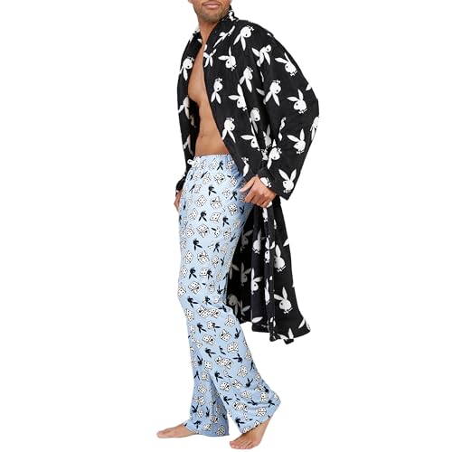 Playboy womens Amazon Exclusive Luxury Super Soft Plush Robe With Rolled Collar and Pockets4