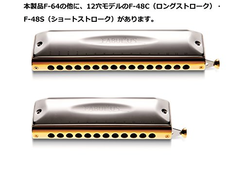 Suzuki Harmonica chromatique série Fabulous 16 trous F-64C (alignement croisé) - Les Beatles, Paul McCartney, John Lennon, RIngo Starr, George Harrison Suzuki Harmonica chromatique série Fabulous 16 trous F-64C (alignement croisé) – Image 7