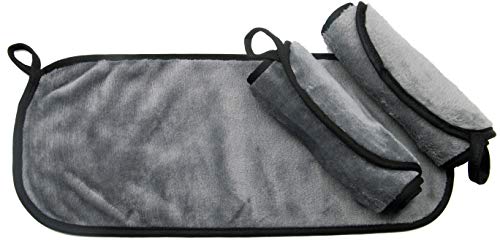ZOLLNER24 3 toallas desmaquillantes faciales reutilizables, 40x18 cm, lavables Cover