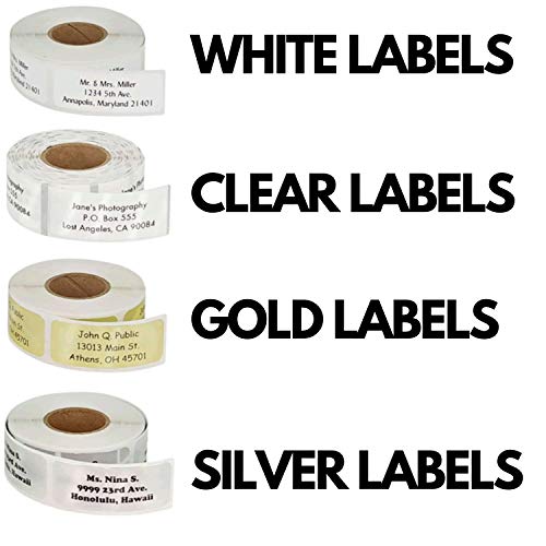 Choose Design! - Address Labels Clear White Gold Silver Personalized Return Address Labels Customized Mail Labels Wedding Labels Custom Address Stickers - Thumbnail 2