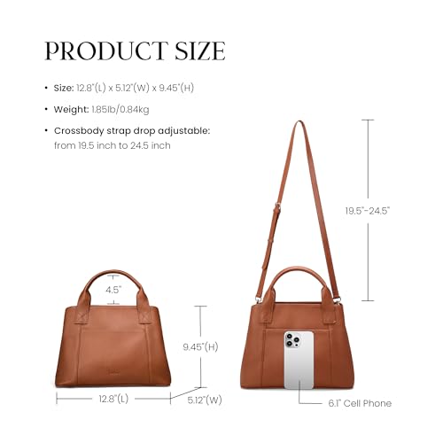 Bolso de cuero genuino para mujer, pequeño suave satchel miniatura 6