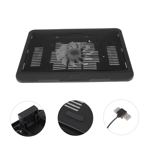 Base para laptop con ventilador silencioso y soporte ergonómico miniatura 4