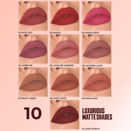 Image of Colorbar Kissproof Lipstick Magic Lightweight and Matte texture Vegan,Paraben,Mineral Oil,Sulphate,Cruelty Free 3.7g