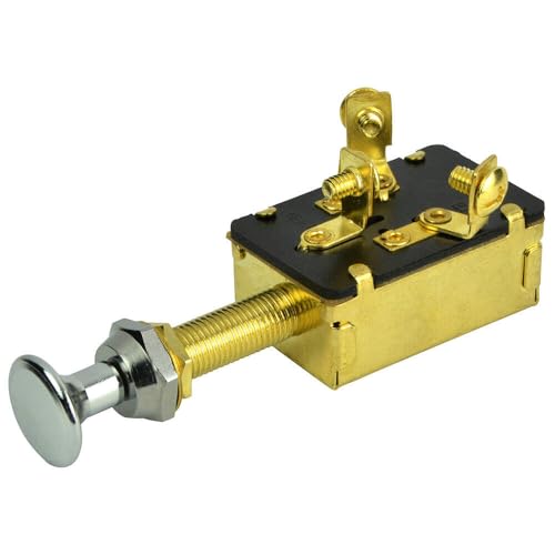 Switch push-pull OFF-ON1-ON1&2 BEP 6-36V DC 10A pour circuit électrique
