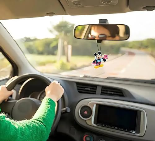 Image of Rawan Fresh Cute Mouse Car Air Freshener, Icy Fresh Scent, White