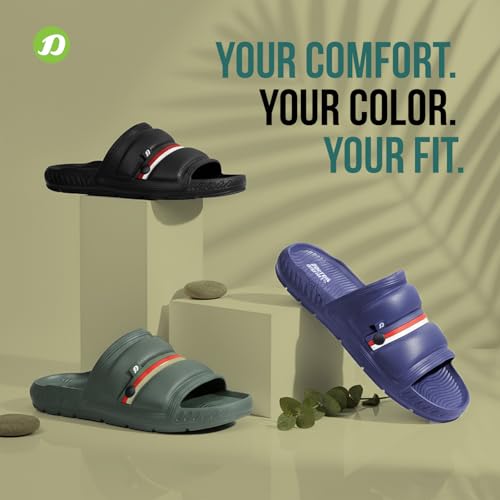 Image of DOCTOR EXTRA SOFT Men's Classic Ultra Soft Sliders /Slippers with Cushion FootBed for Adult | Comfortable & Light Weight | Stylish & Anti-Skid | Waterproof & Everyday Flip Flops for Gents /Boys D-527