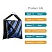 Sand Bag Photography Studio Video Heavy Duty Sandbag Saddlebag for Photo Studio Light Stand Boom Arm Camera Tripod with Carabiner,3 Pack (Blue)