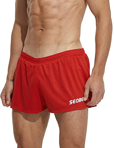 SEOBEAN Mens Sexy Low Rise Sport Running Training Sprint Shorts 230601