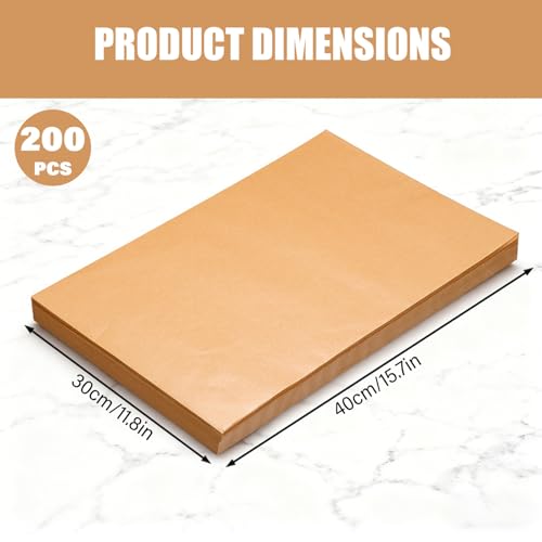Papier parchemin de cuisson non blanchi épais et sain pour le four