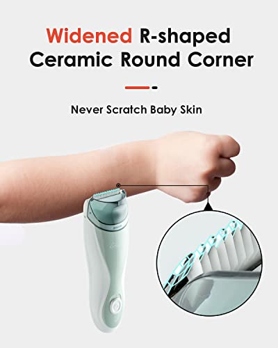 SUPERMAMA Baby Hair Clippers, Ultra Quiet Electric Vacuum Baby Clippers with Charger Base, Cordless Rechargeable Waterproof Haircut Kit for Kids & Men - Image 6