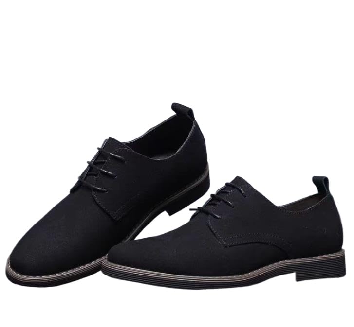 Men's Suede Leather Lace Up Oxfords Shoes Dress Shoes