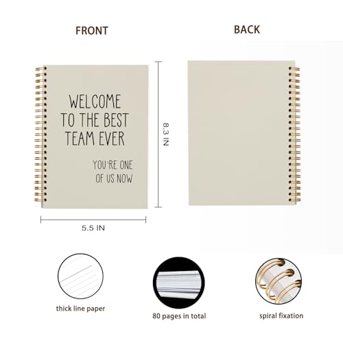 Regalos de equipo de agradecimiento: cuaderno beige OXW para nuevos empleados 4
