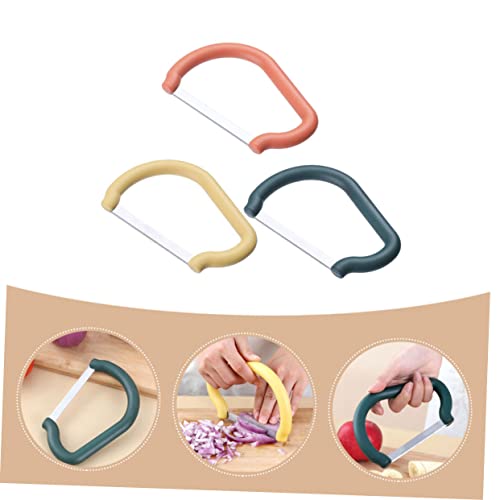 Alipis set 3 piezas cortador ergonómico banana y vegetales miniatura 5