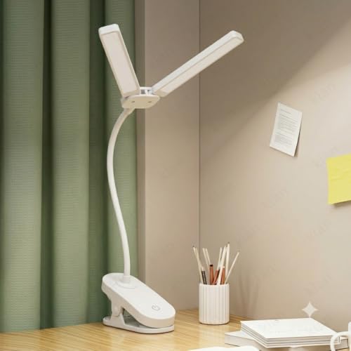 Image of Kian 3-in-1 LED Desk Lamp with Pen & Phone Holder - USB Rechargeable Study Lamp with Touch Sensor, 3 Light Modes, Eye Protection & Warm White, Office & Home(Pack of 1) (Lamp 4)