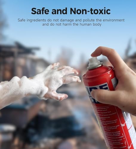 Image of Fire Stop Portable Fire Extinguisher Spray, 500ml, Pack of 2, Multi-Scene Firefighting for Car, Home, Kitchen, Electrical Fires