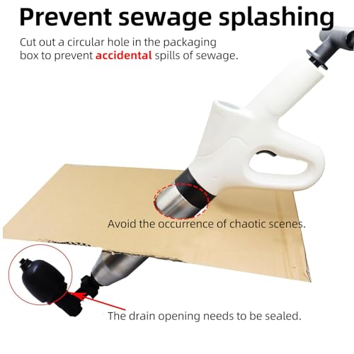 Image of High Pressure Air Plungers,Toilet Plunger Clog Remover for Bathroom Heavy Duty,Toilet Unclogger with Real Time Barometer,Suitable for Toilet, Floor Drain, Sewer