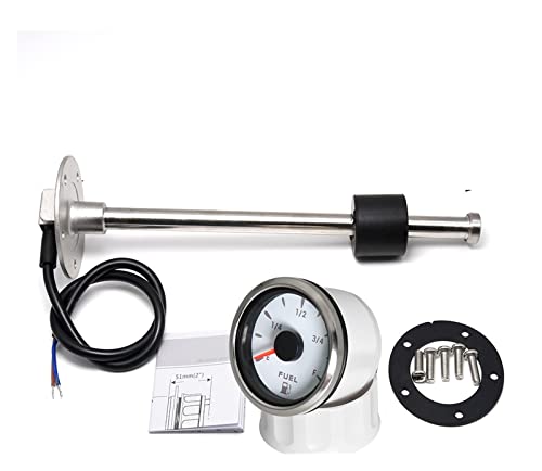 Indicateur d'huile LED 7 couleurs avec flotteur 550mm pour réservoir de carburant bateau 52mm