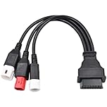 Fits for Yamaha 3 4 6 Pin OBD2 Diagnostic Cable OBD Fault Code Reader Adaptor Motorcycle OBD-II Engine System Diagnostic Tools Motorbike, Motorbike Parts Only Compatible with Yamaha Motorcycle