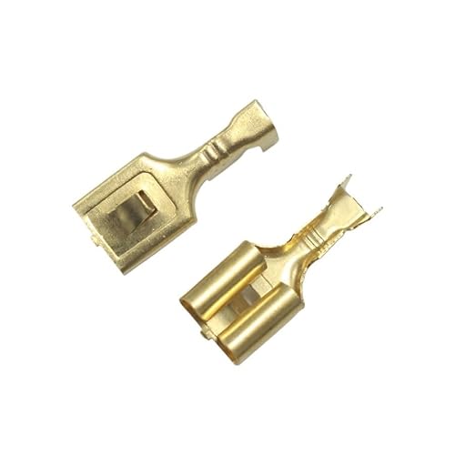 LTRAJUYNH 20Pcs 7.8mm Female Crimp Terminal 7.8 mm Battery Connector Terminals Copper High Current Speaker Boat Switch Wiring