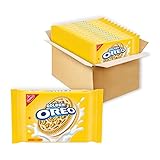 OREO Golden Sandwich Cookies, Vanilla Flavor, 12 Resealable 14.3 oz Packs