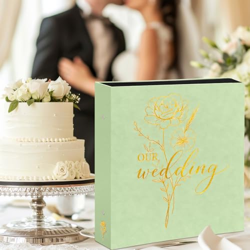 Álbum de fotos de boda antiarrugas con 600 bolsillos para organizar recuerdos guardados 6